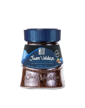 95g Premium gefriergetrockneter Kaffee Hezelnut/ Instant Kaffee von Juan Valdez®